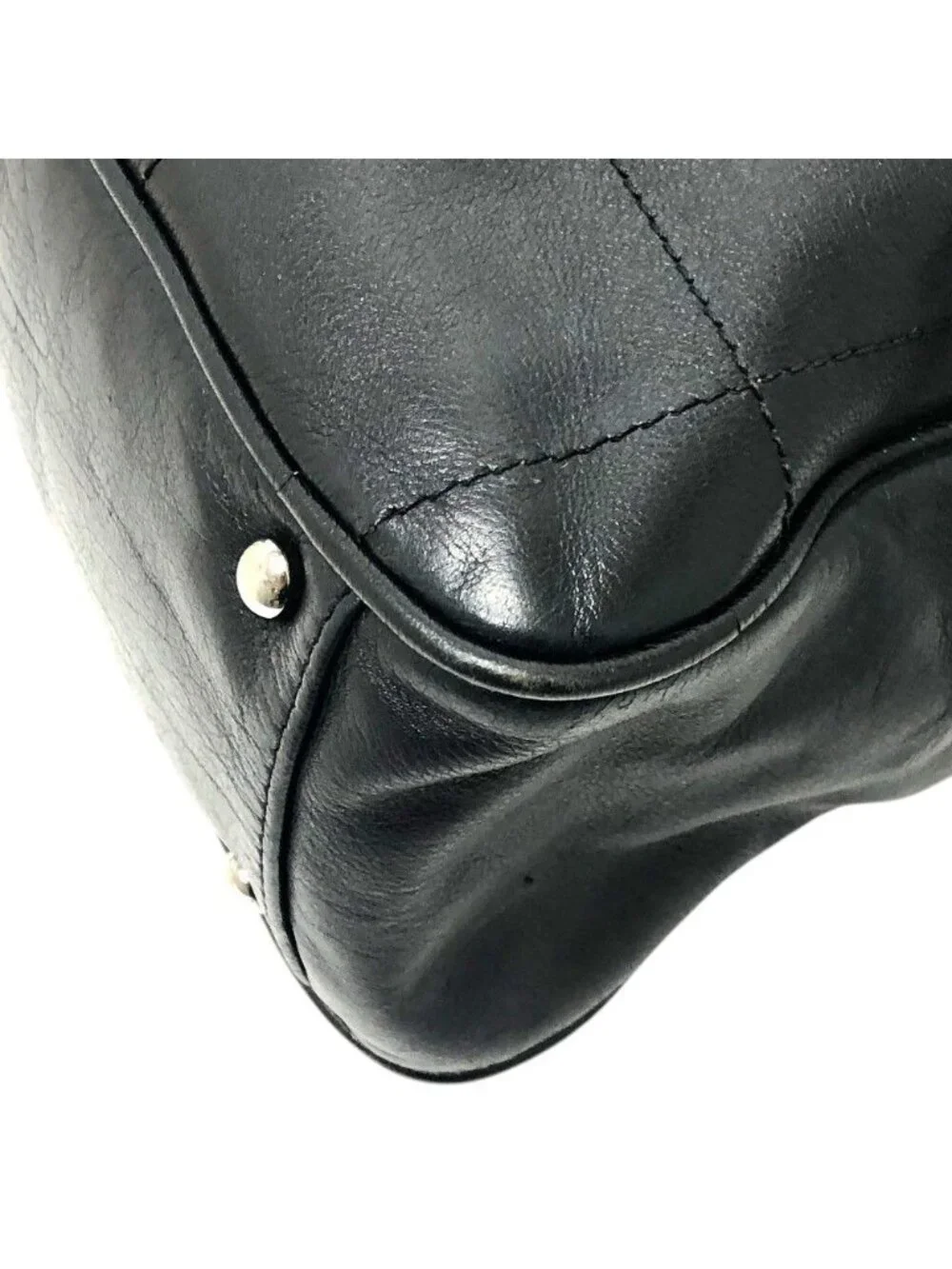 Chanel Handle Choco Bar Leather Black Handbag